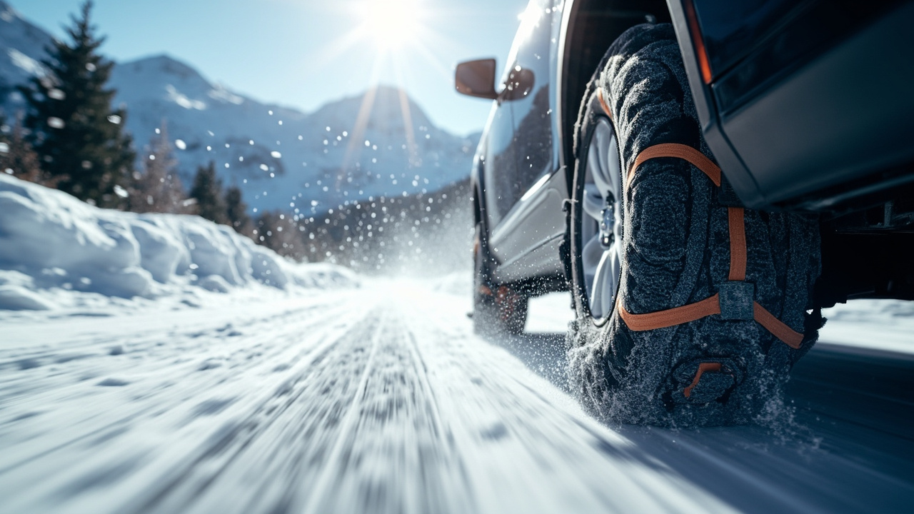 chaussettes à neige : légales sur véhicule non chainable