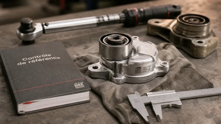 febi bilstein avis : pièce auto Febi Bilstein sur établi de garage