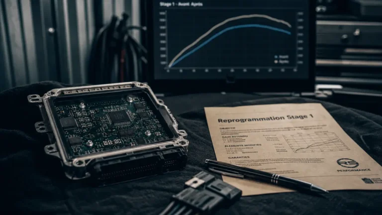 Reprogrammation moteur stage 1 : gain jusqu’à 30 % sans pièces