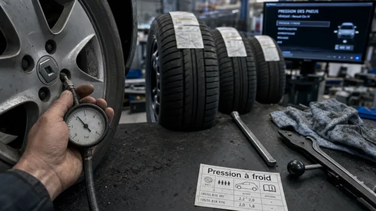 Voyant pression pneu clio 4 reste allumé : vérifier à froid avec manomètre