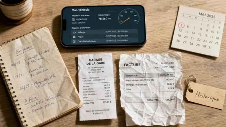 Application suivi entretien voiture : rappels et historique